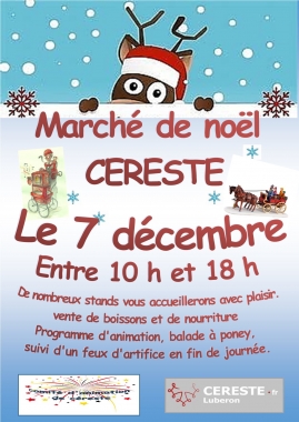 Marché de Noël de Céreste en Luberon